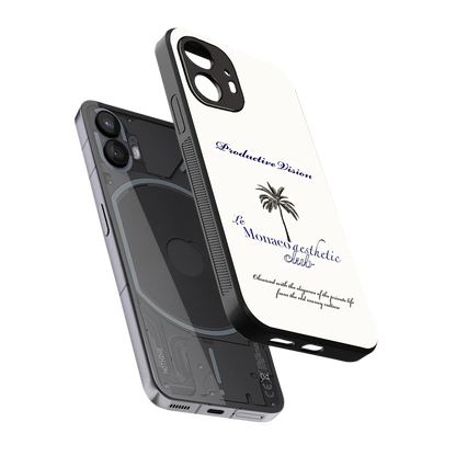Monaco Aesthetic sleek nothing phone 2 cover with tempered glass back and TPU edges