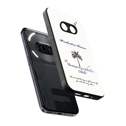 Monaco Aesthetic sleek nothing phone 2a plus cover with tempered glass back and TPU edges