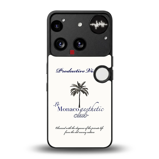 Monaco Aesthetic back phone cover | glass case for nothing phone 3