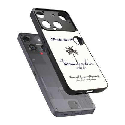 Monaco Aesthetic sleek nothing phone 3 cover with tempered glass back and TPU edges