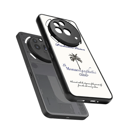 Monaco Aesthetic sleek nothing phone 3a pro cover with tempered glass back and TPU edges