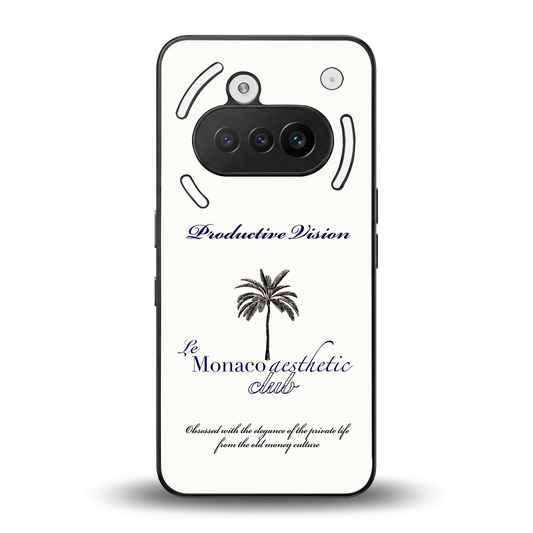 Monaco Aesthetic back phone cover | glass case for nothing phone 3a