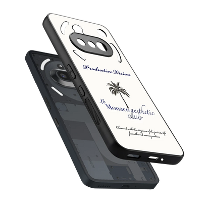 Monaco Aesthetic sleek nothing phone 3a cover with tempered glass back and TPU edges