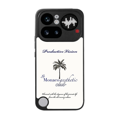 Monaco Aesthetic back phone cover | glass case for nothing phone 4a pro