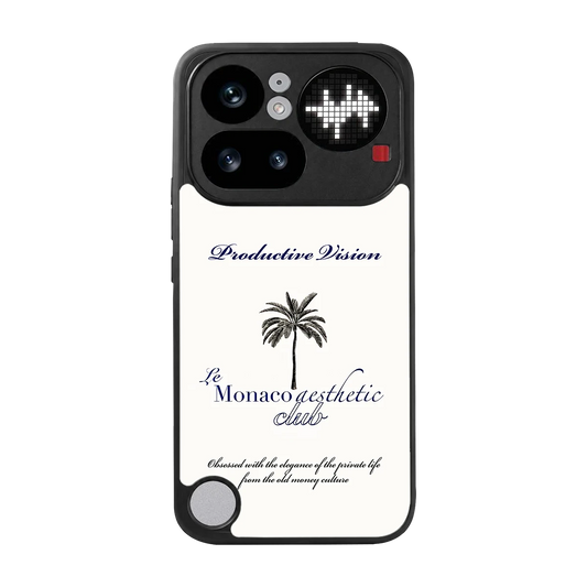 Monaco Aesthetic back phone cover | glass case for nothing phone 4a pro