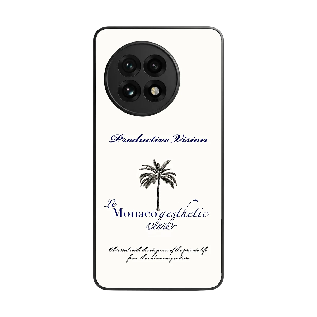 Monaco Aesthetic back phone cover | glass case for oneplus 13r