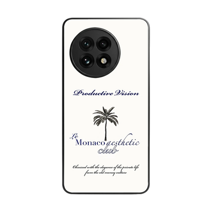 Monaco Aesthetic back phone cover | glass case for oneplus 13r