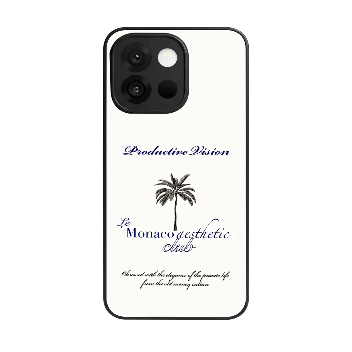 Monaco Aesthetic back phone cover | glass case for oneplus 13s