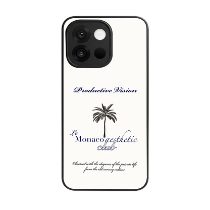 Monaco Aesthetic back phone cover | glass case for oneplus 13s