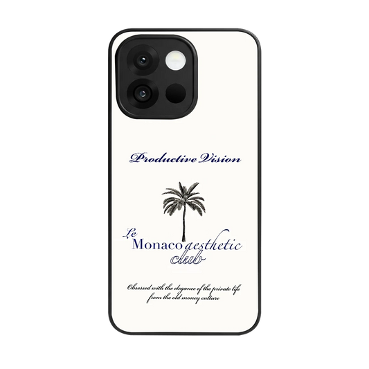 Monaco Aesthetic back phone cover | glass case for oneplus 13s