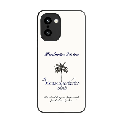 Monaco Aesthetic back phone cover | glass case for oneplus 15r