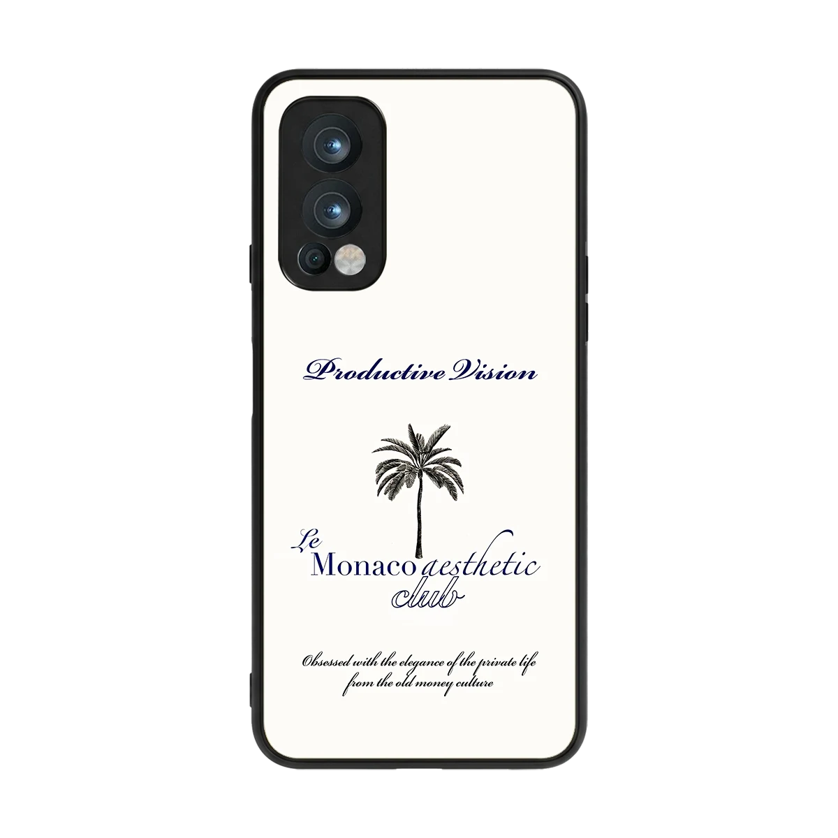 Monaco Aesthetic back phone cover | glass case for oneplus nord 2