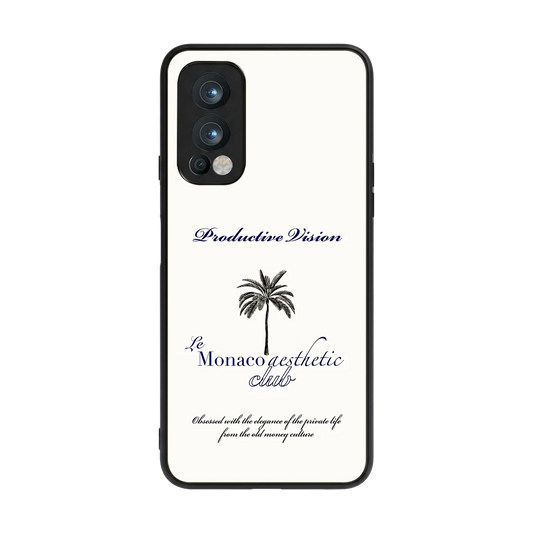 Monaco Aesthetic back phone cover | glass case for oneplus nord 2