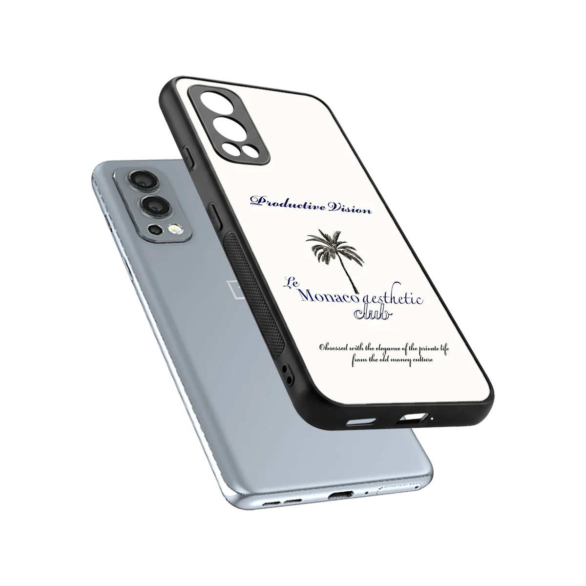 Monaco Aesthetic sleek oneplus nord 2 cover with tempered glass back and TPU edges
