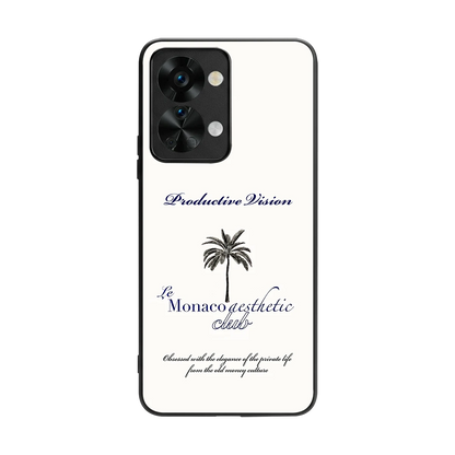 Monaco Aesthetic back phone cover | glass case for oneplus nord 2t