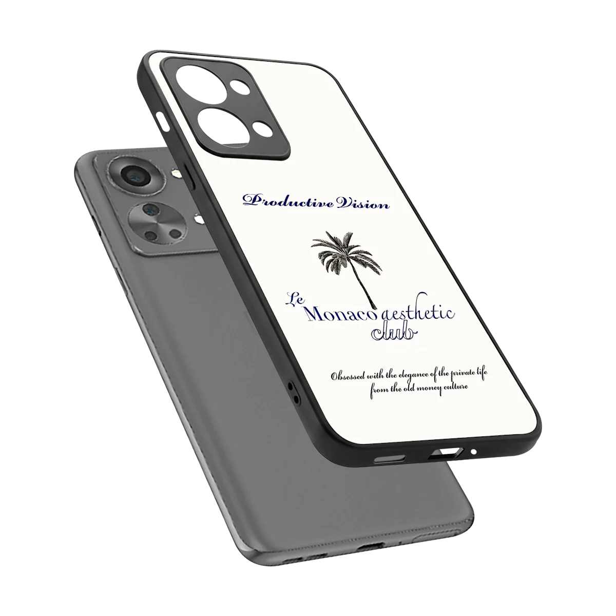 Monaco Aesthetic sleek oneplus nord 2t cover with tempered glass back and TPU edges