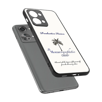 Monaco Aesthetic sleek oneplus nord 2t cover with tempered glass back and TPU edges