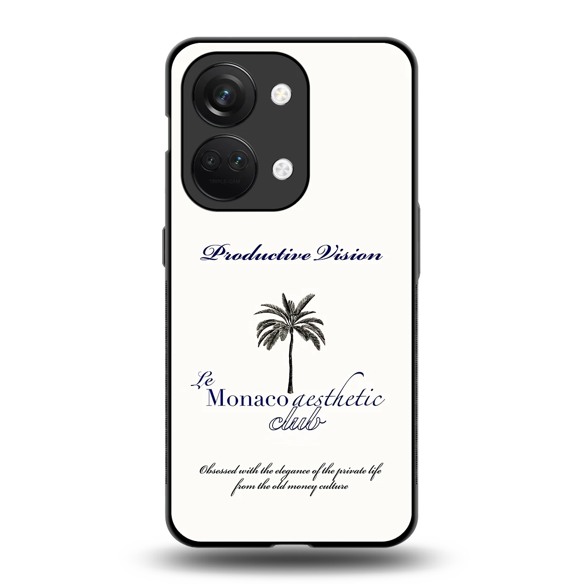 Monaco Aesthetic back phone cover | glass case for oneplus nord 3