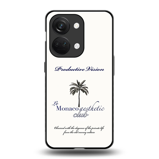 Monaco Aesthetic back phone cover | glass case for oneplus nord 3