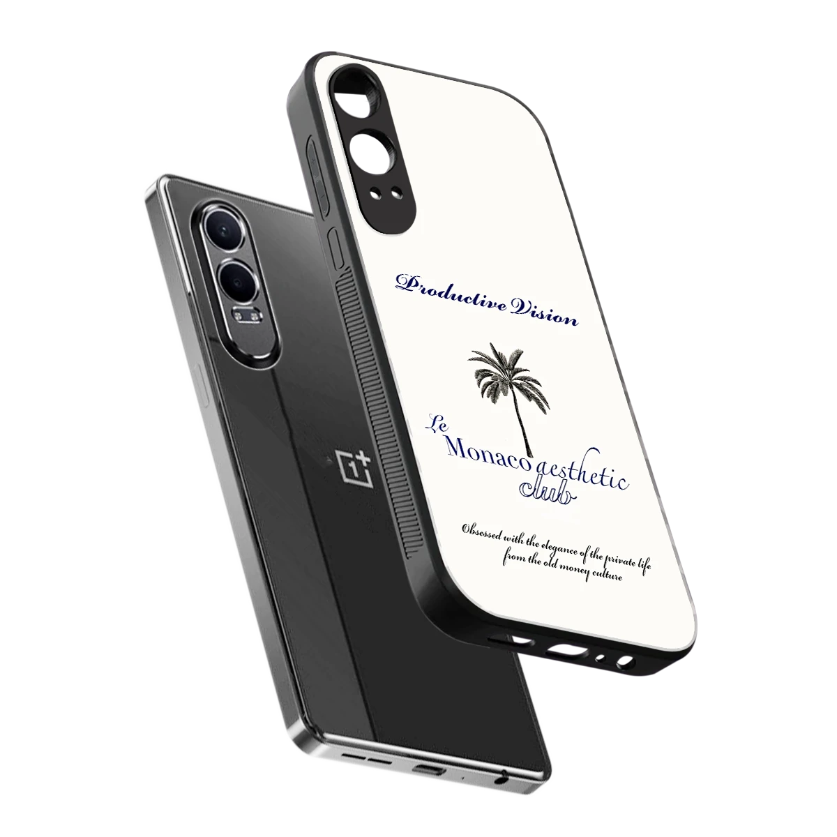 Monaco Aesthetic sleek oneplus nord ce 4 lite cover with tempered glass back and TPU edges