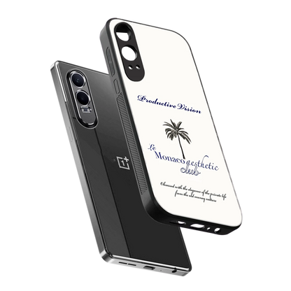 Monaco Aesthetic sleek oneplus nord ce 4 lite cover with tempered glass back and TPU edges