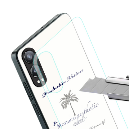 Monaco Aesthetic stylish phone case for oneplus nord ce 4 lite | glossy glass and slim fit