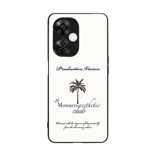 Monaco Aesthetic back phone cover | glass case for oneplus nord ce 3 lite
