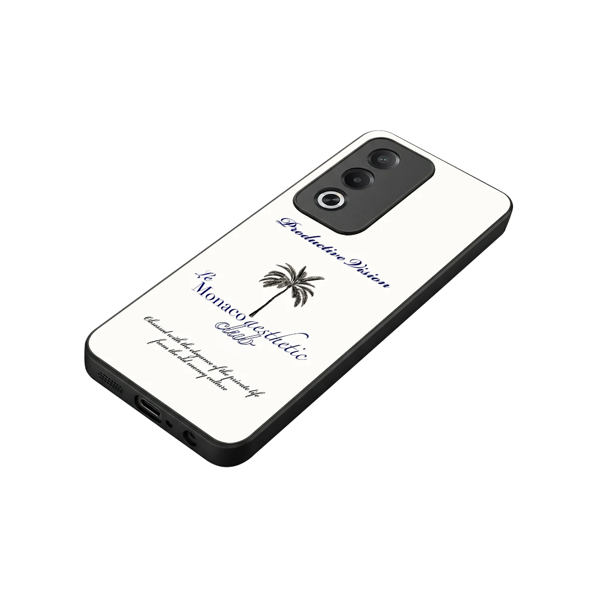 Monaco Aesthetic stylish phone case for oppo a3 pro | glossy glass and slim fit