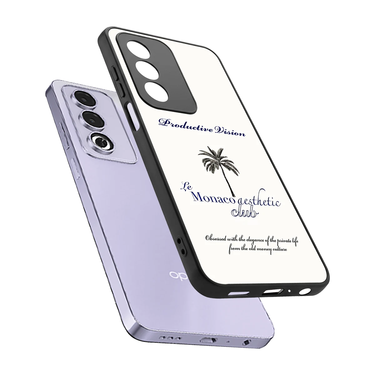 Monaco Aesthetic sleek oppo a3 pro cover with tempered glass back and TPU edges