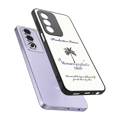 Monaco Aesthetic sleek oppo a3 pro cover with tempered glass back and TPU edges