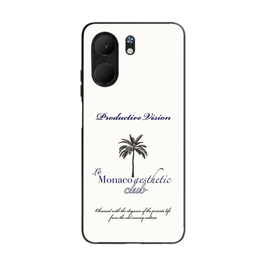 Monaco Aesthetic back phone cover | glass case for oppo a5x 5g