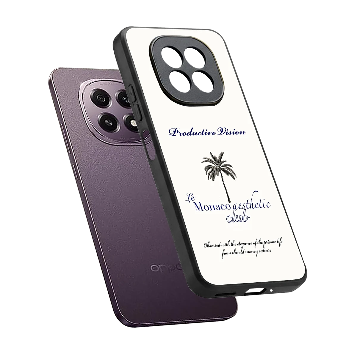Monaco Aesthetic sleek oppo f29 5g cover with tempered glass back and TPU edges