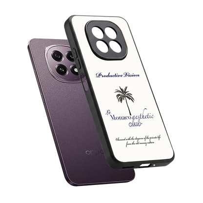 Monaco Aesthetic sleek oppo f29 5g cover with tempered glass back and TPU edges