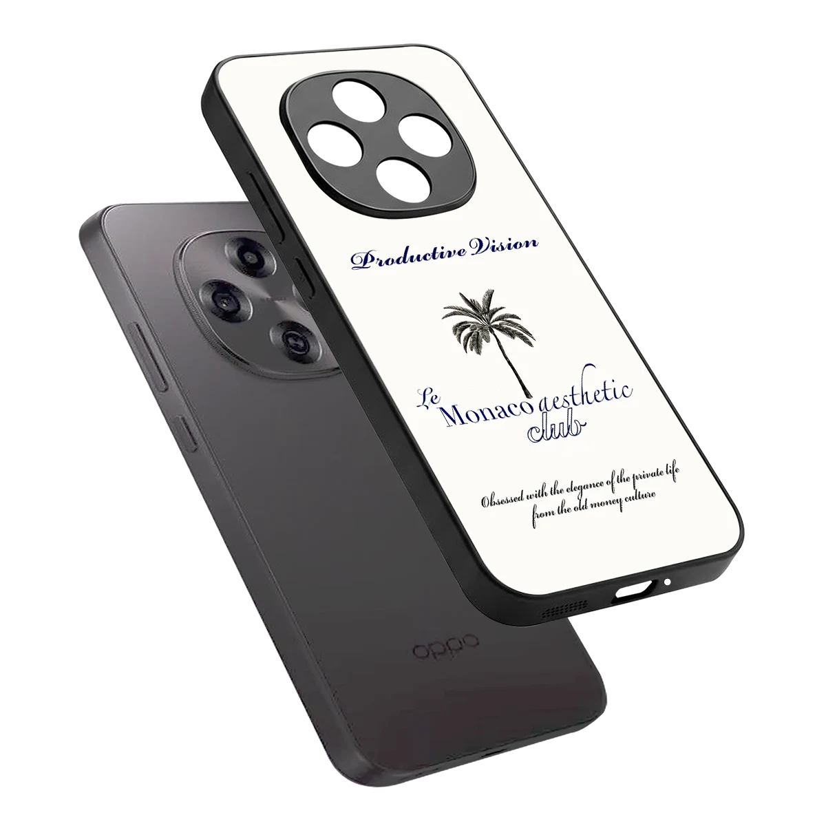 Monaco Aesthetic sleek oppo f31 pro 5g cover with tempered glass back and TPU edges