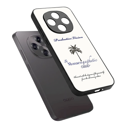 Monaco Aesthetic sleek oppo f31 pro 5g cover with tempered glass back and TPU edges