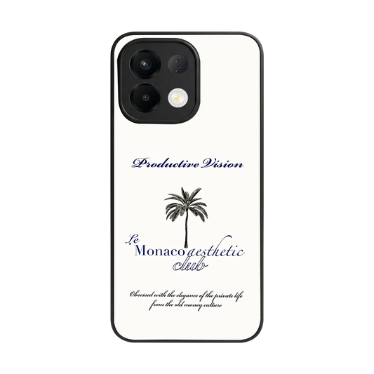Monaco Aesthetic back phone cover | glass case for oppo k13 5g