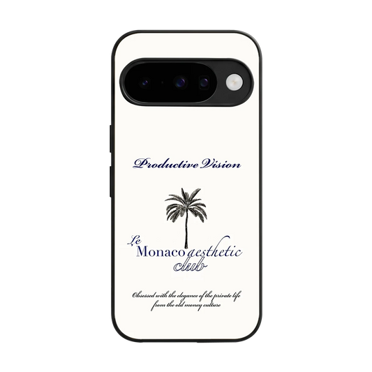Monaco Aesthetic back phone cover | glass case for google pixel 10