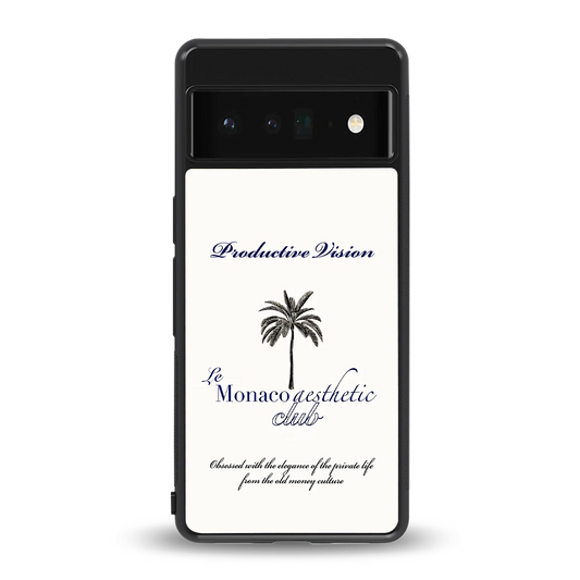 Monaco Aesthetic back phone cover | glass case for google pixel 6 pro