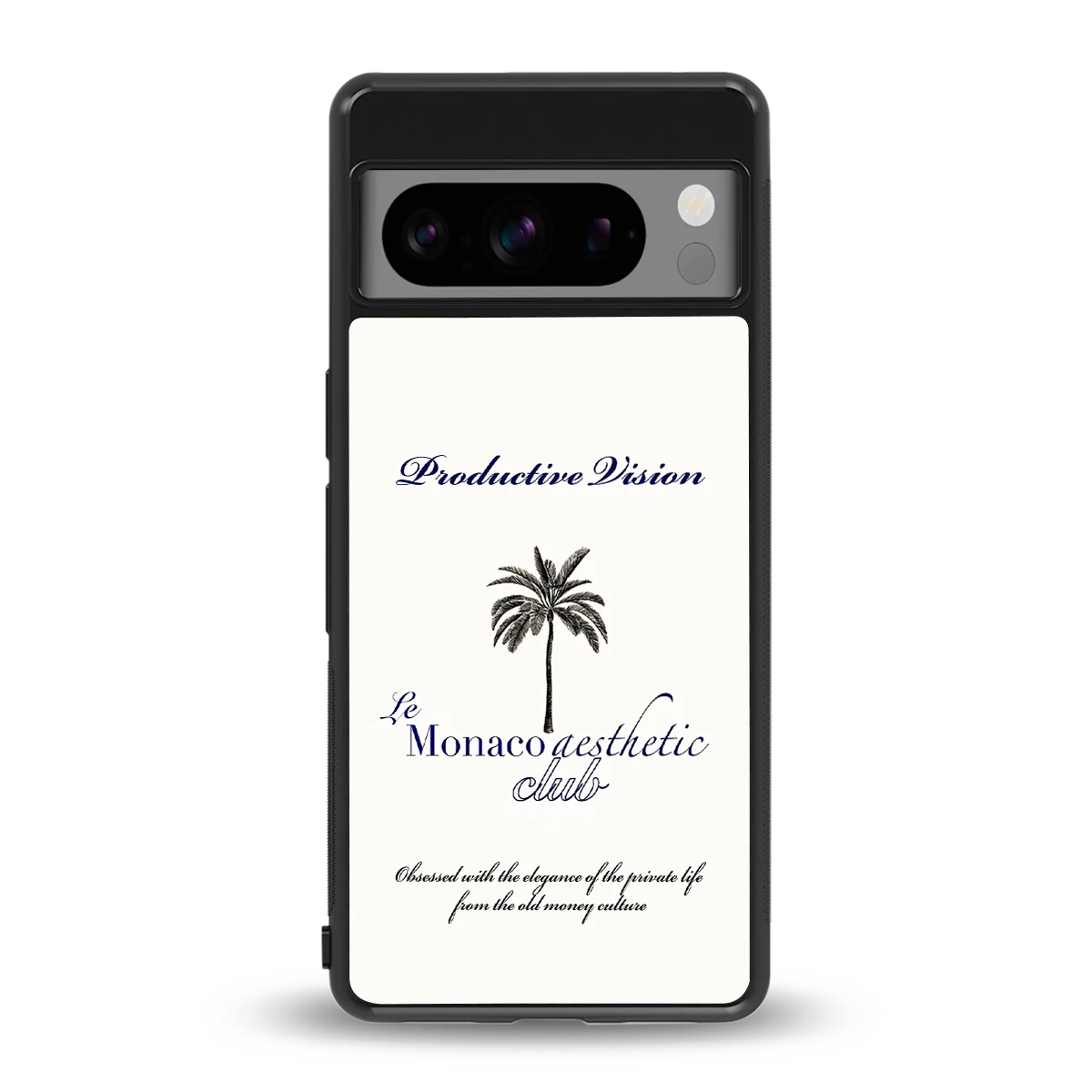 Monaco Aesthetic back phone cover | glass case for google pixel 8 pro