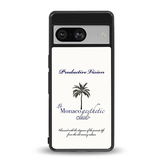 Monaco Aesthetic back phone cover | glass case for google pixel 8