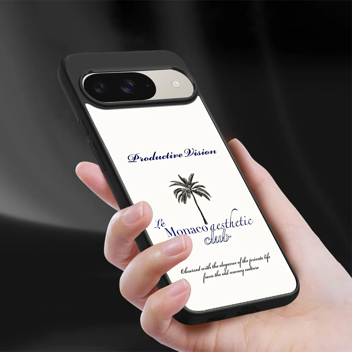 Monaco Aesthetic sleek google pixel 9 cover with tempered glass back and TPU edges