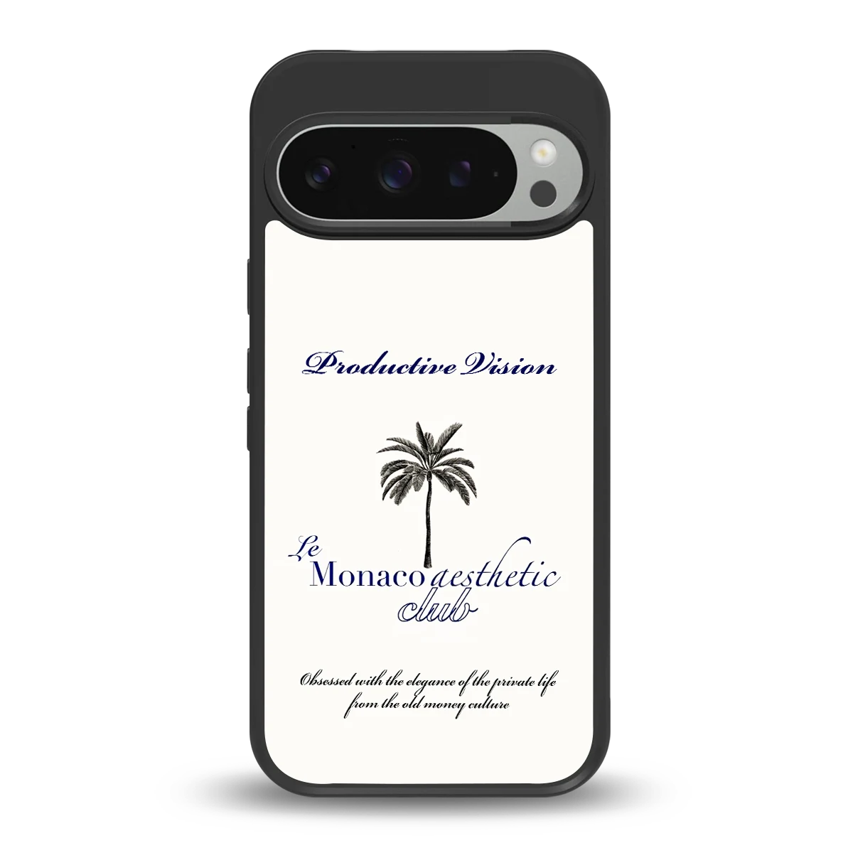 Monaco Aesthetic back phone cover | glass case for google pixel 9 pro xl