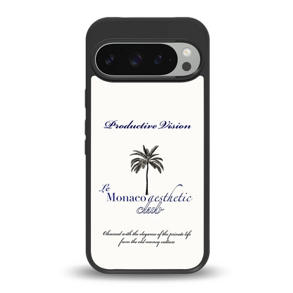 Monaco Aesthetic back phone cover | glass case for google pixel 9 pro xl