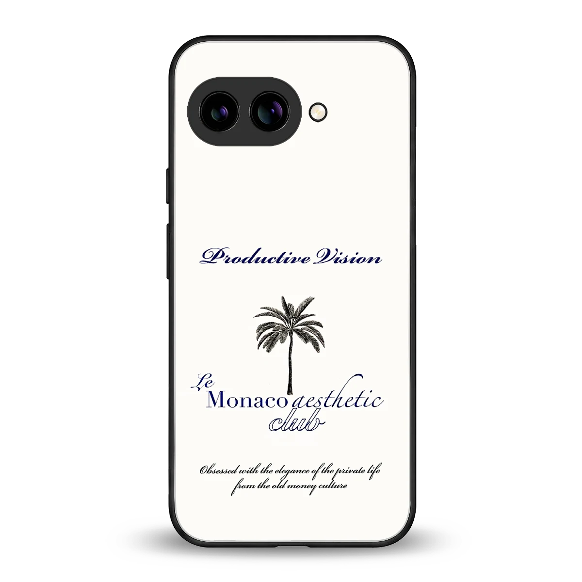 Monaco Aesthetic back phone cover | glass case for google pixel 9a