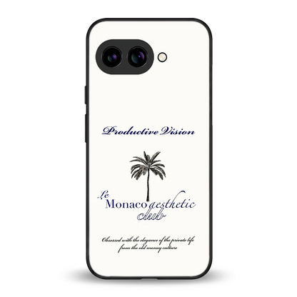 Monaco Aesthetic back phone cover | glass case for google pixel 9a