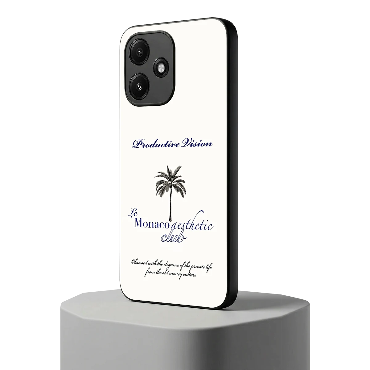 Monaco Aesthetic redmi 12 5g mobile cover | shockproof glass phone case