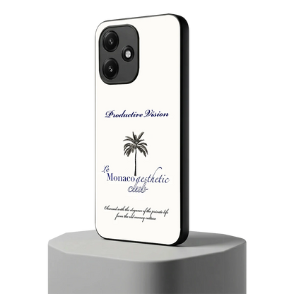 Monaco Aesthetic redmi 12 5g mobile cover | shockproof glass phone case