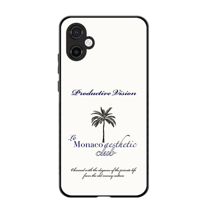 Monaco Aesthetic back phone cover | glass case for samsung galaxy a06 5g