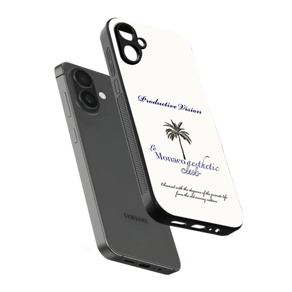Monaco Aesthetic sleek samsung galaxy a06 5g cover with tempered glass back and TPU edges