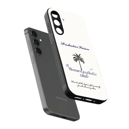 Monaco Aesthetic sleek samsung galaxy a14 5g cover with tempered glass back and TPU edges